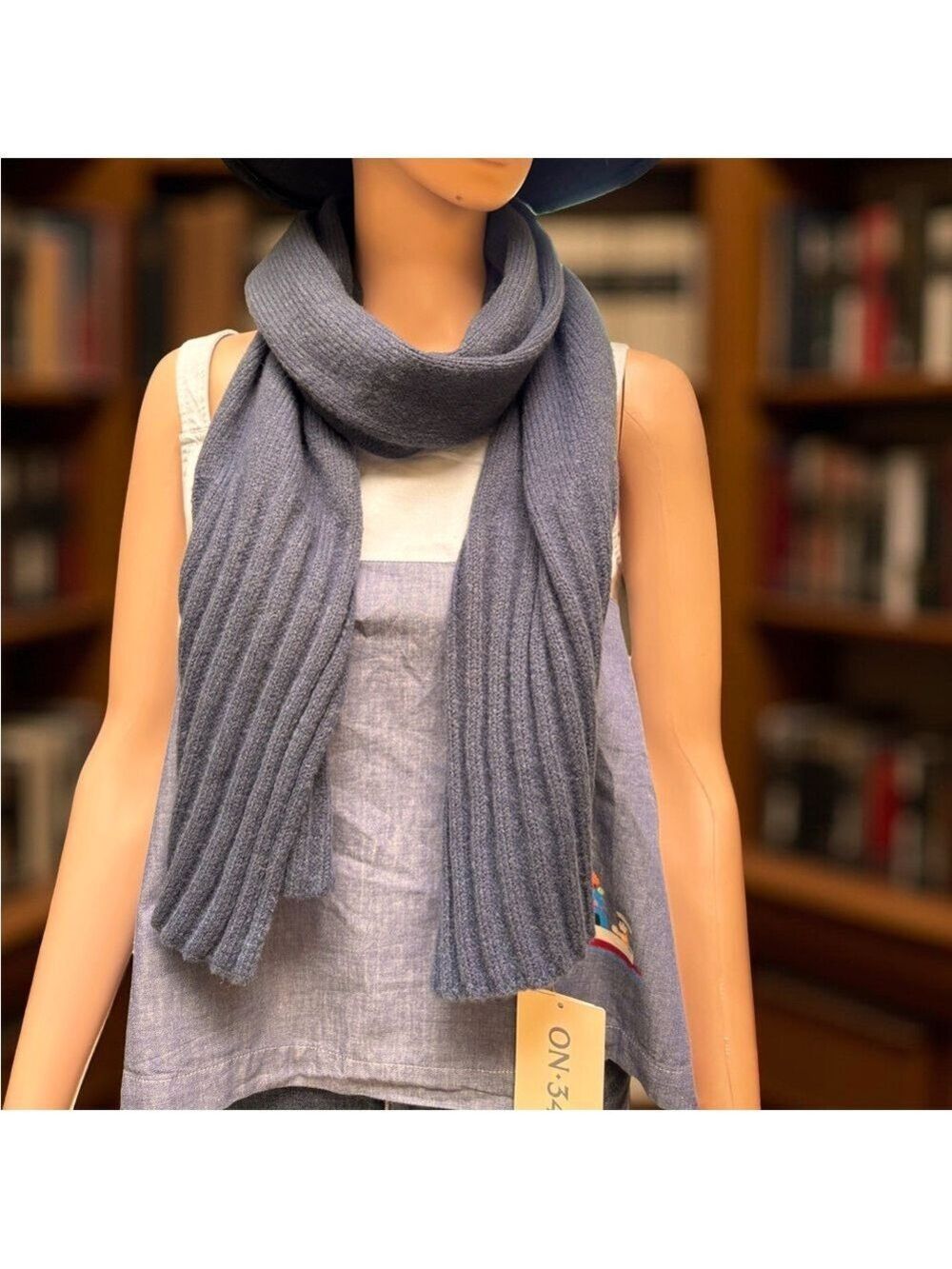 (3 for $12 item) On 34th Womens Convertible Wrap/Shawl/Scarf Blue NWT